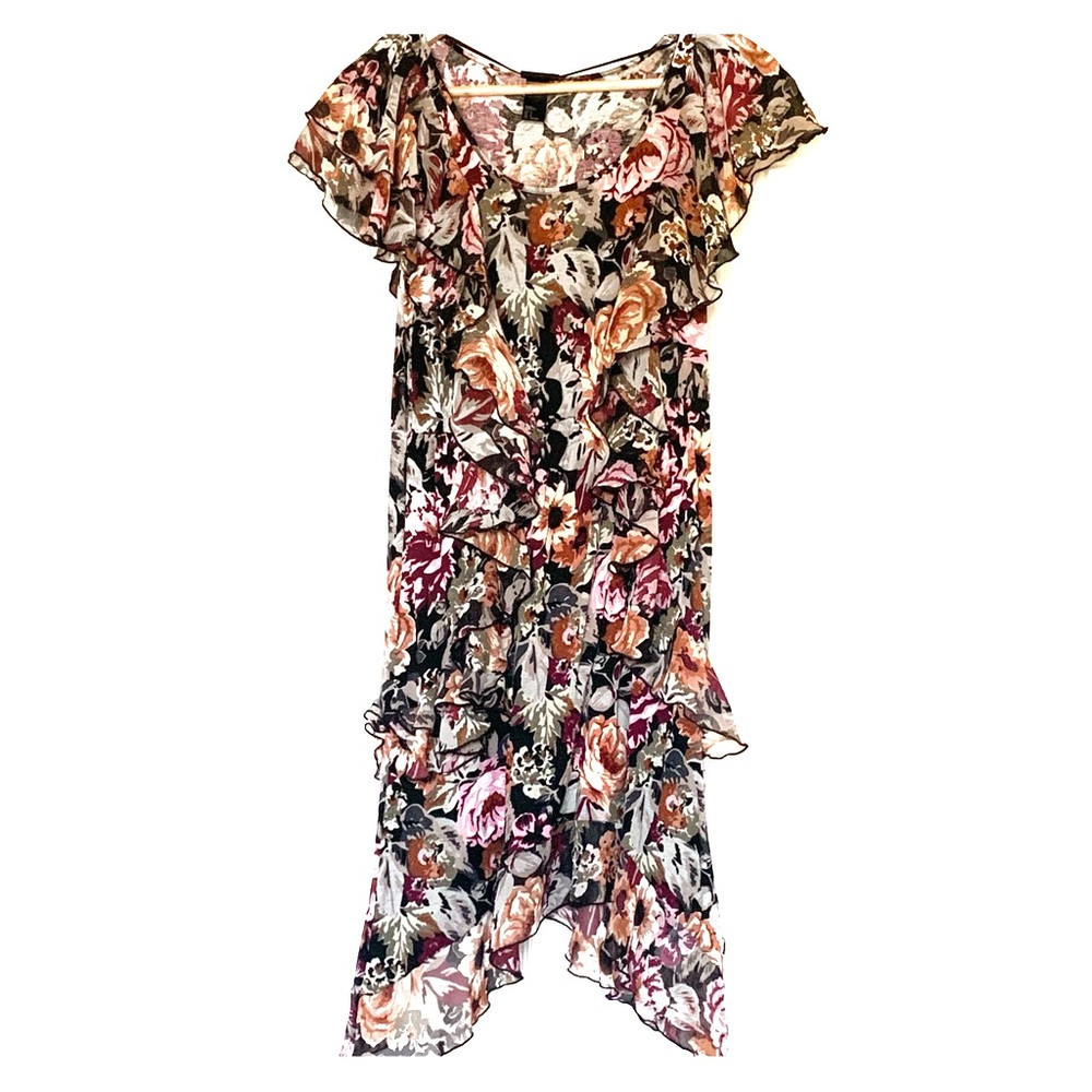 H&M Floral Ruffled Dress Size S